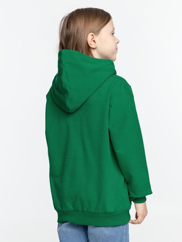 Толстовка с капюшоном детская Kirenga Kids, зеленая арт.11147.92