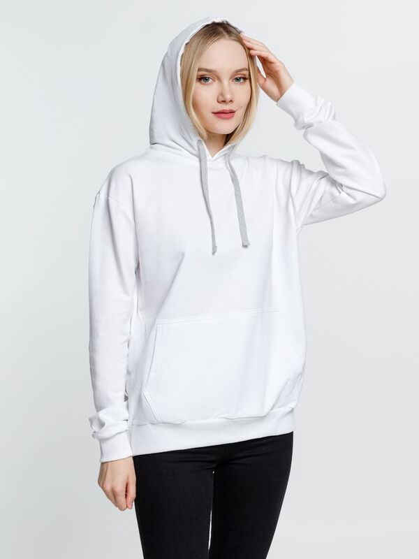Толстовка с капюшоном Kirenga, белая (белоснежная) арт.6894.61