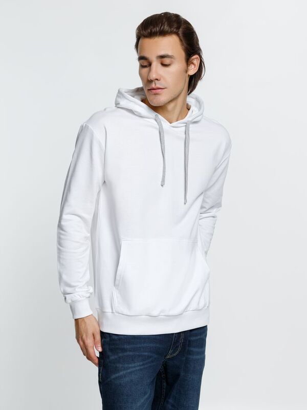 Толстовка с капюшоном Kirenga, белая (белоснежная) арт.6894.61
