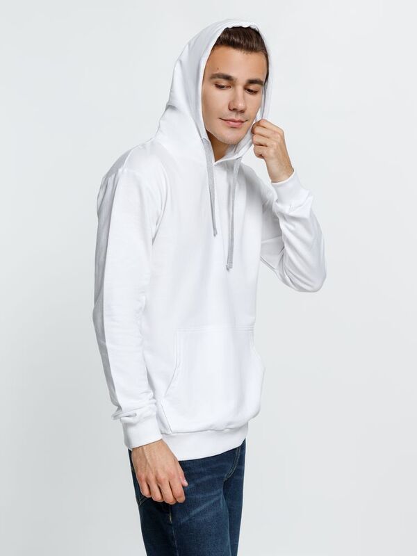 Толстовка с капюшоном Kirenga, белая (белоснежная) арт.6894.61