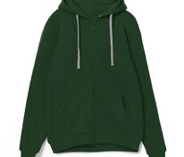 Толстовка на молнии с капюшоном Siverga, темно-зеленая арт.6895.90