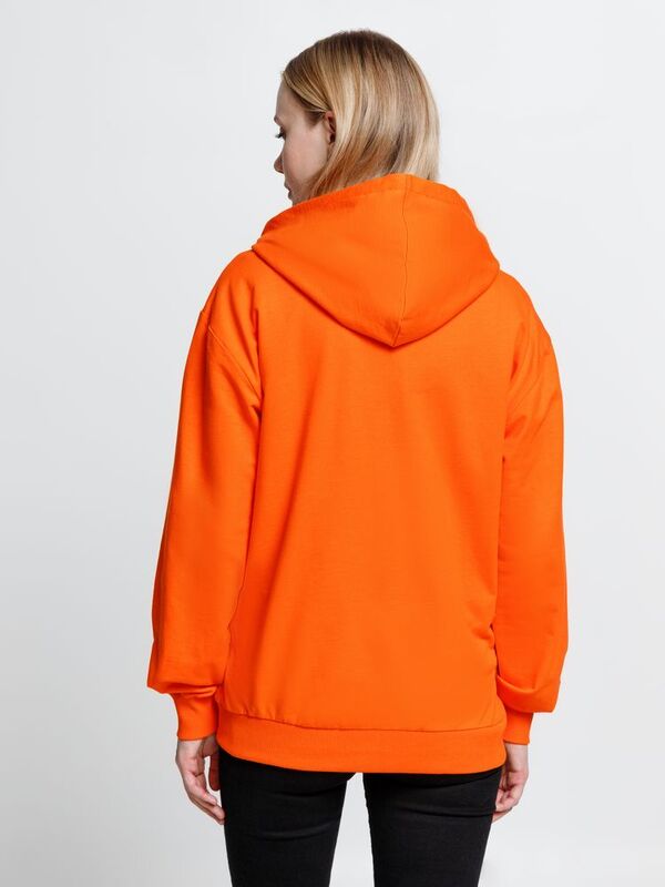 Толстовка на молнии с капюшоном Siverga, оранжевая арт.6895.20