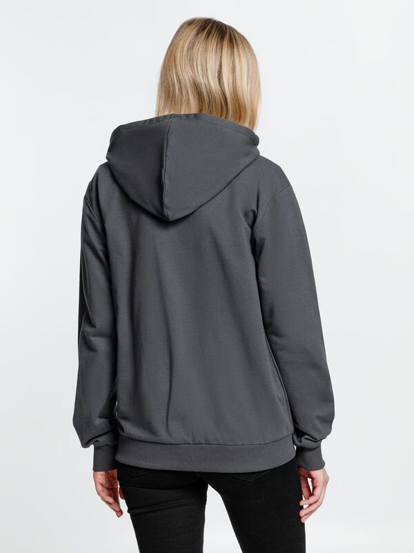 Толстовка на молнии с капюшоном Siverga, темно-серая (графит) арт.6895.10