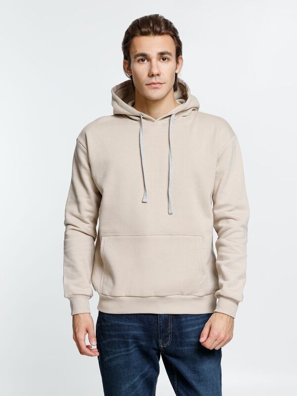Толстовка с капюшоном Kirenga Heavy, бежевая арт.6926.12