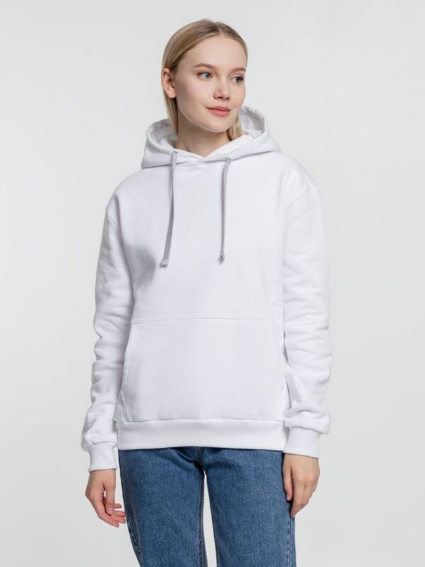 Толстовка с капюшоном Kirenga Heavy, белая (белоснежная) арт.6926.61