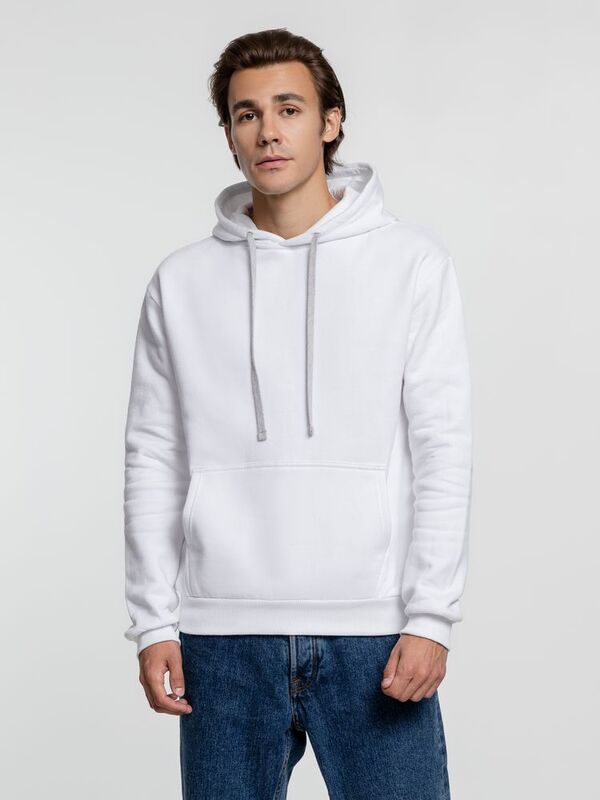 Толстовка с капюшоном Kirenga Heavy, белая (белоснежная) арт.6926.61