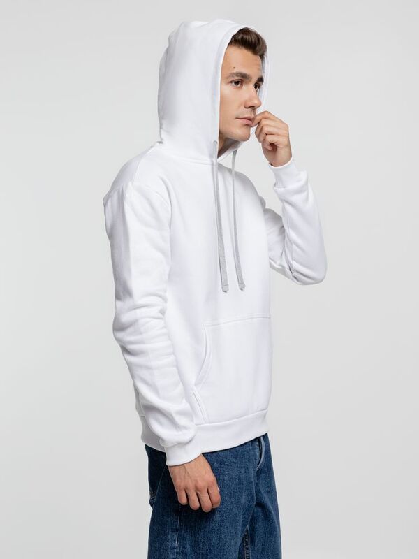 Толстовка с капюшоном Kirenga Heavy, белая (белоснежная) арт.6926.61