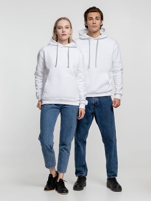 Толстовка с капюшоном Kirenga Heavy, белая (белоснежная) арт.6926.61