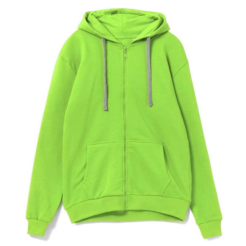 Толстовка на молнии с капюшоном Siverga Heavy, зеленое яблоко арт.6927.94