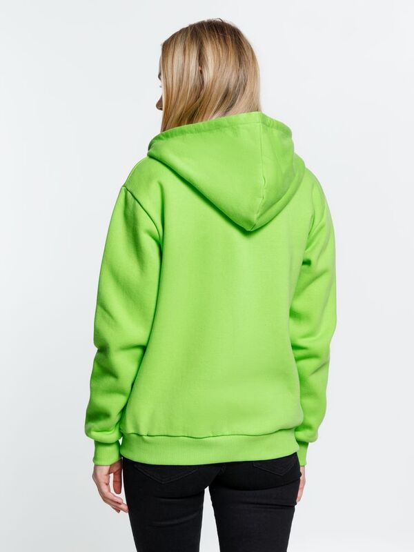 Толстовка на молнии с капюшоном Siverga Heavy, зеленое яблоко арт.6927.94