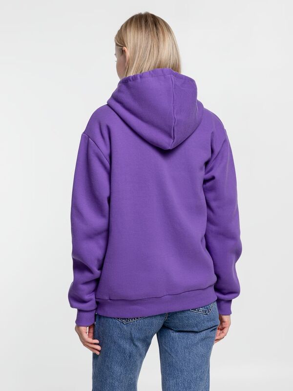 Толстовка на молнии с капюшоном Siverga Heavy, фиолетовая арт.6927.78