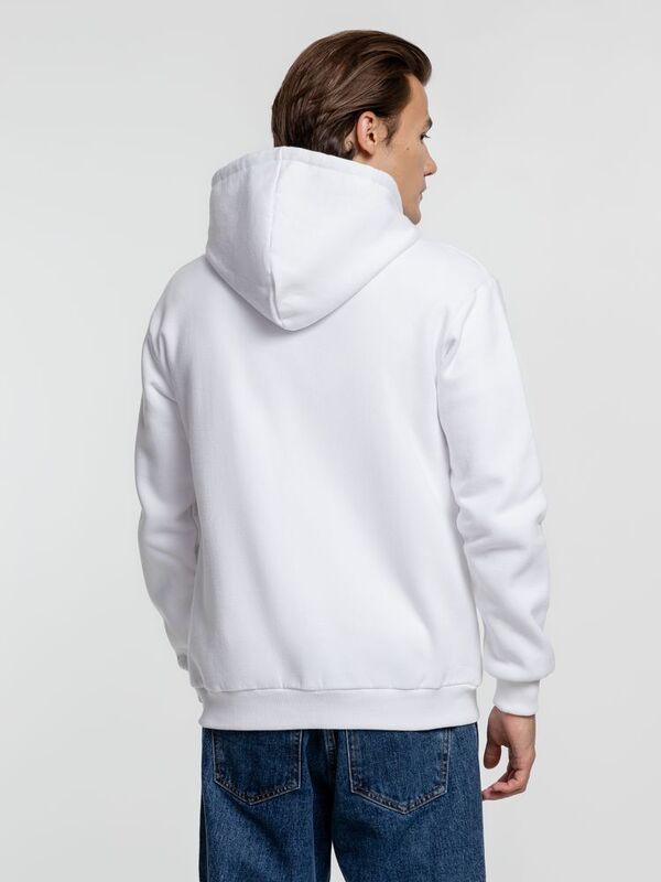 Толстовка на молнии с капюшоном Siverga Heavy, белая (белоснежная) арт.6927.61
