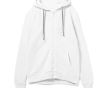 Толстовка на молнии с капюшоном Siverga Heavy, белая (белоснежная) арт.6927.61