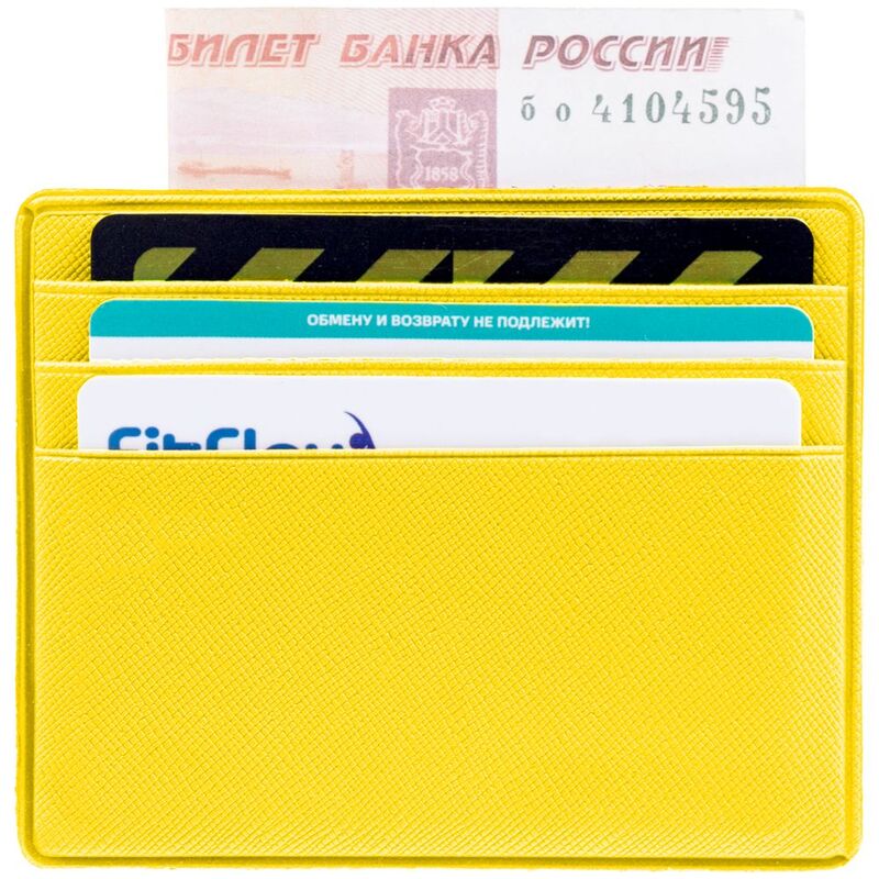 Чехол для карточек Devon, желтый арт.16262.80