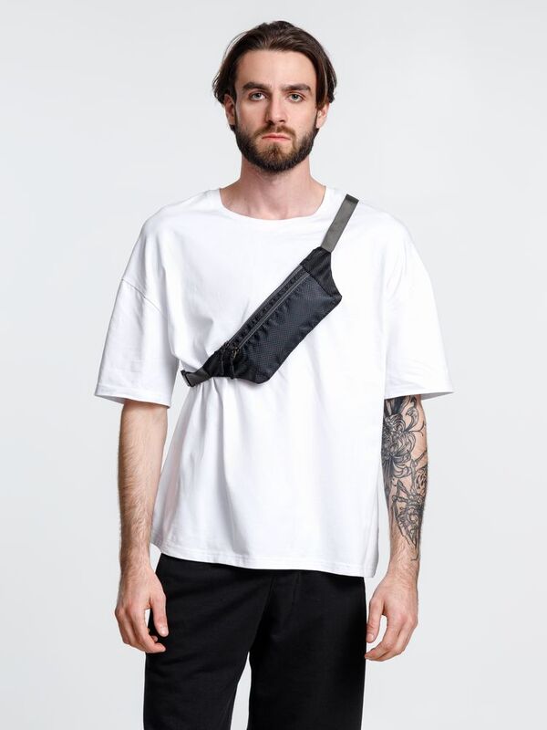 Спортивная поясная сумка Run for Fun, черная арт.15400.30