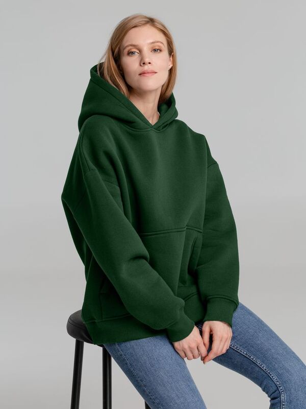 Худи Kulonga Oversize, темно-зеленое арт.14101.90