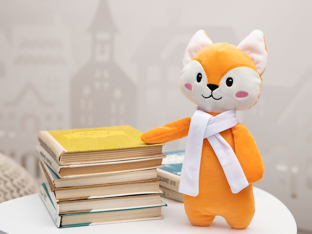 Мягкая игрушка Beastie Toys, лисенок с белым шарфом арт.22414.01