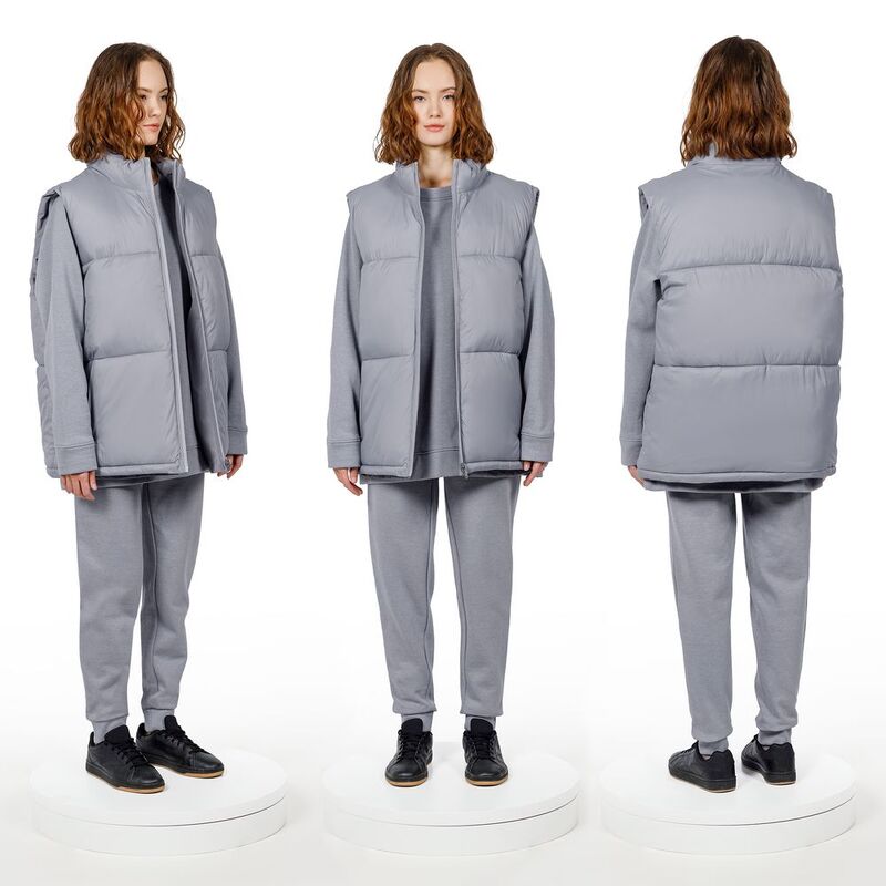 Жилет двусторонний V2, серый арт.15260.11