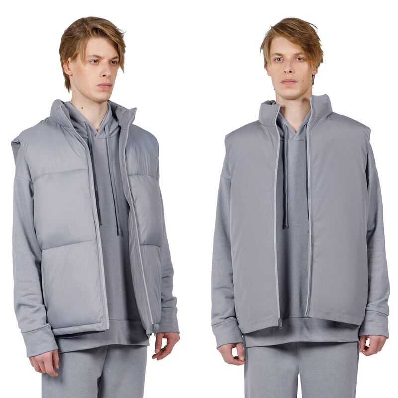 Жилет двусторонний V2, серый арт.15260.11