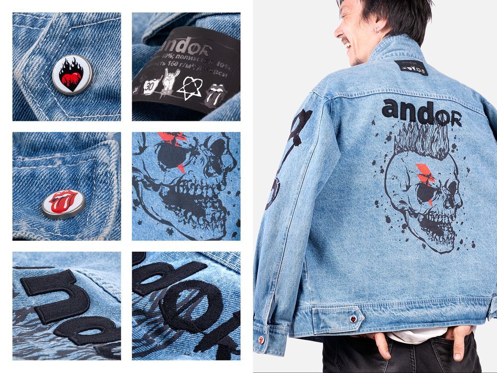 Куртка джинсовая O2, голубая арт.15259.14