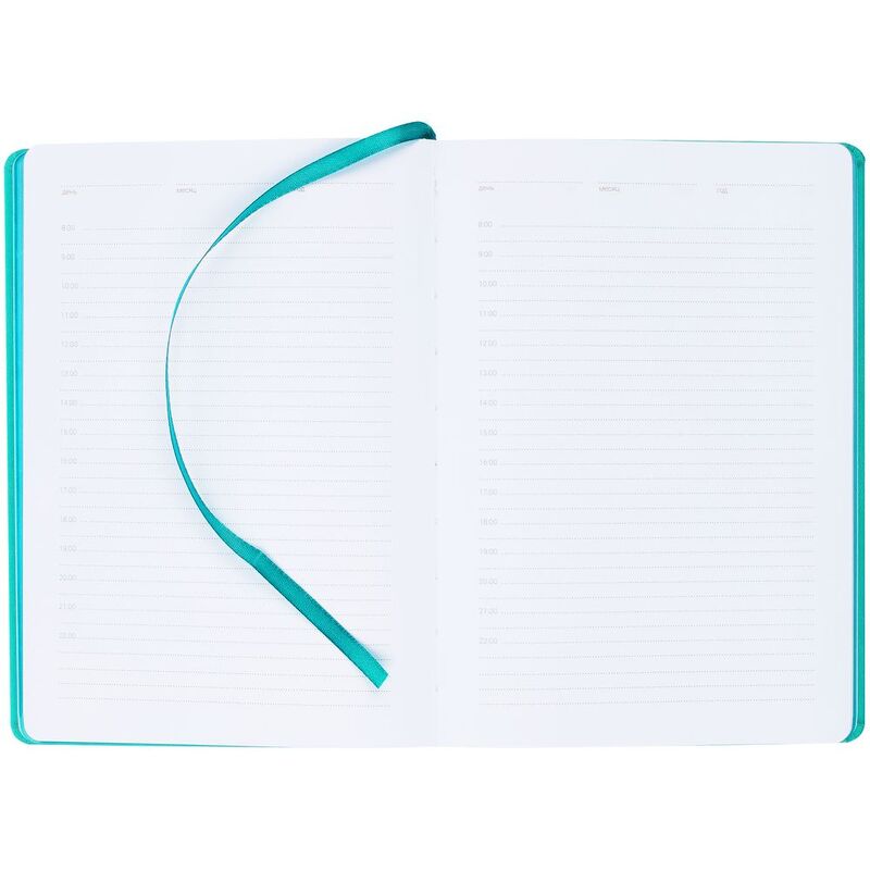 Ежедневник New Factor Metal, бирюзовый арт.25000.49