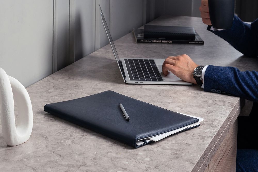 Папка адресная Signature, синяя арт.16601.44