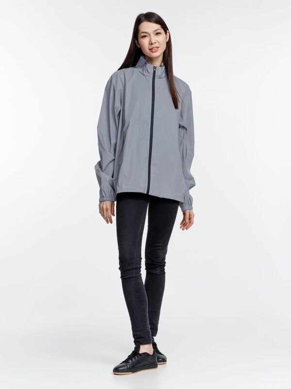 Ветровка Manifest 2.0 из светоотражающей ткани, серая арт.16267.11