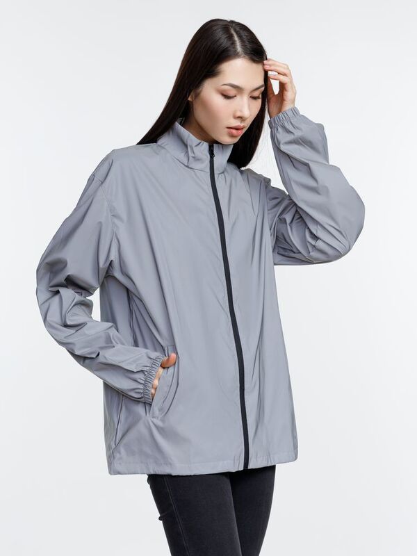 Ветровка Manifest 2.0 из светоотражающей ткани, серая арт.16267.11