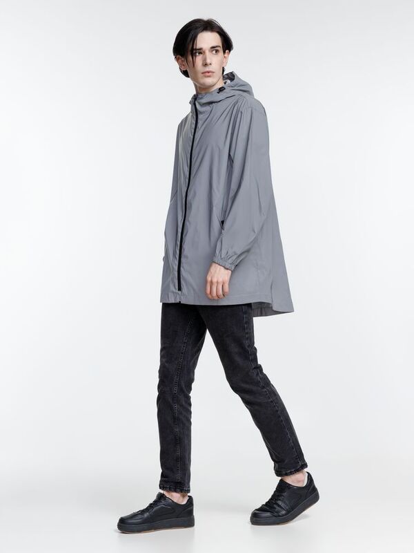Парка Manifest из светоотражающей ткани, серая арт.16269.11