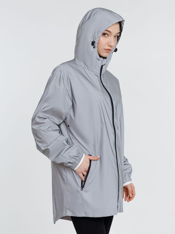 Парка Manifest из светоотражающей ткани, серая арт.16269.11