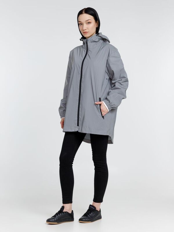 Парка Manifest из светоотражающей ткани, серая арт.16269.11