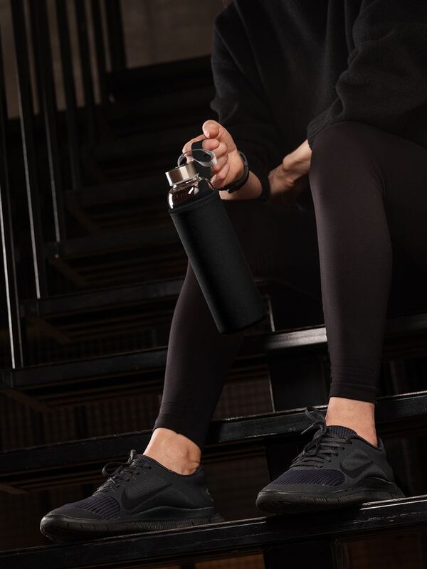 Бутылка для воды Sleeve Ace, черная арт.15337.30