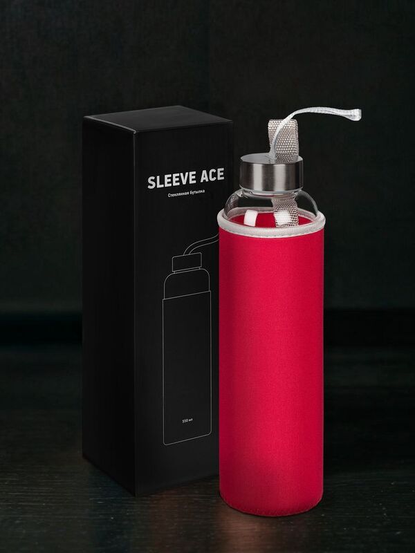 Бутылка для воды Sleeve Ace, красная арт.15337.50