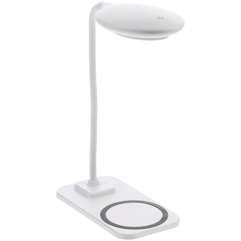 Настольная лампа с беспроводной зарядкой Modicum, белая арт.15839.60