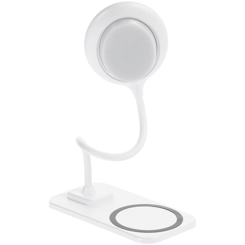 Настольная лампа с беспроводной зарядкой Modicum, белая арт.15839.60