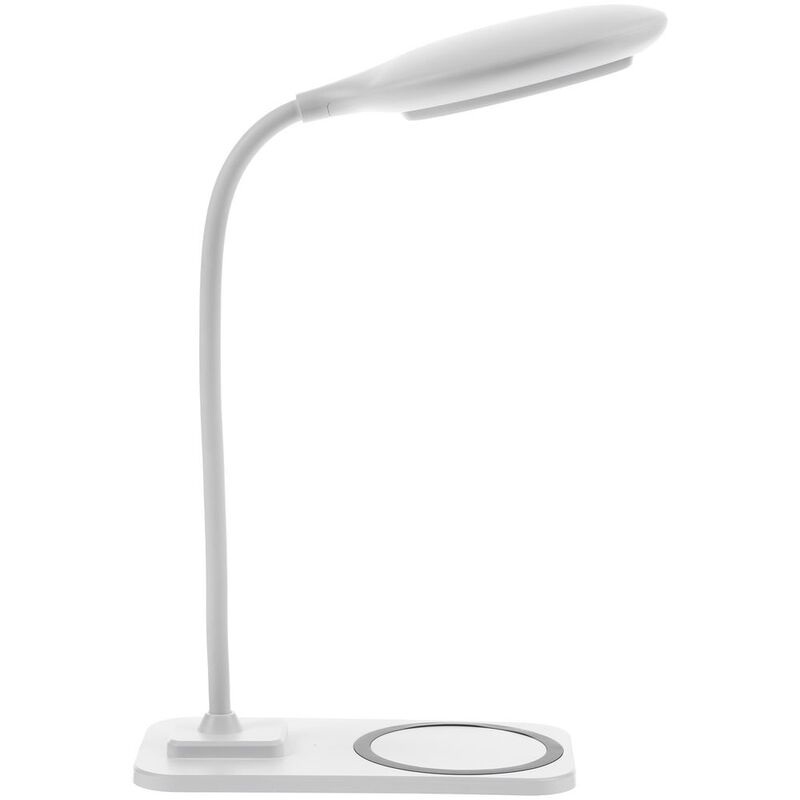 Настольная лампа с беспроводной зарядкой Modicum, белая арт.15839.60