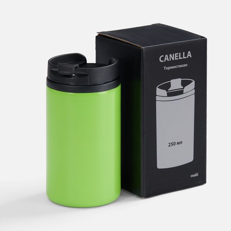 Термостакан Canella, зеленый матовый (яблоко) арт.12394.98