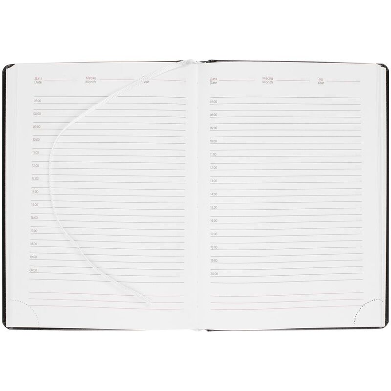 Ежедневник Nebraska, недатированный, черный арт.2879.33