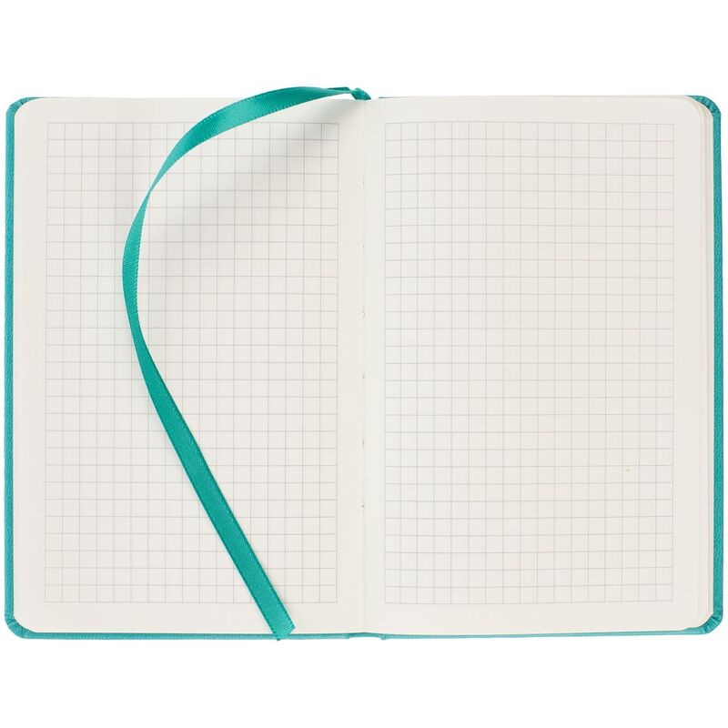 Блокнот Cluster Mini в клетку, бирюзовый арт.15209.49