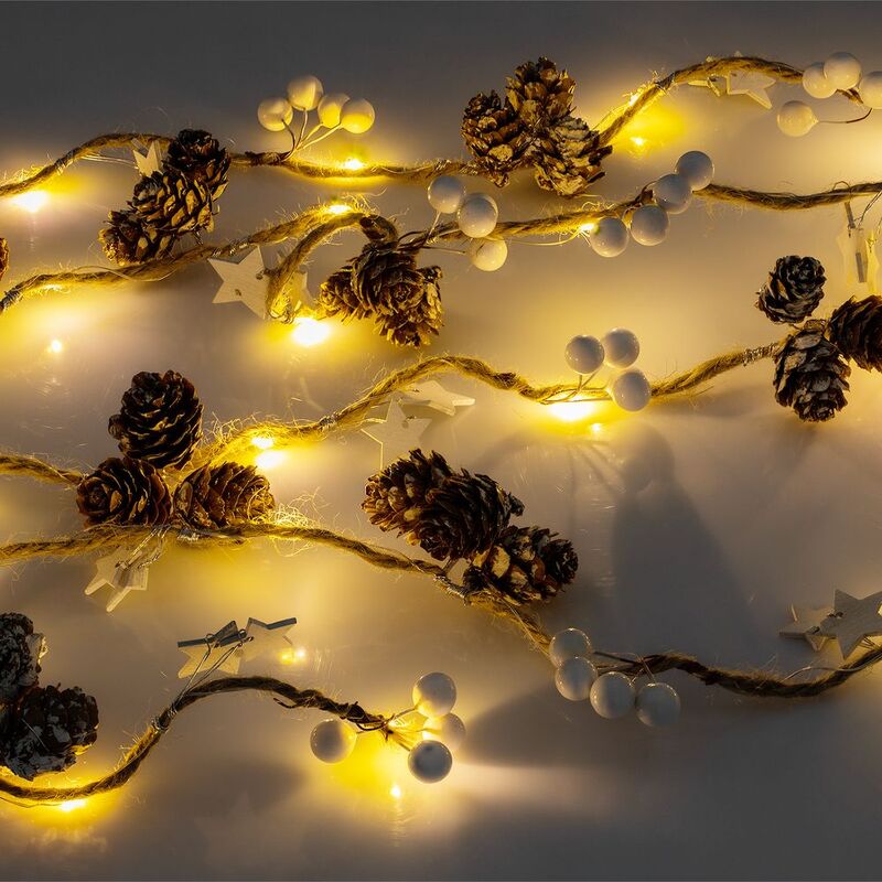 Светодиодная гирлянда Cones and Berries арт.15449.60