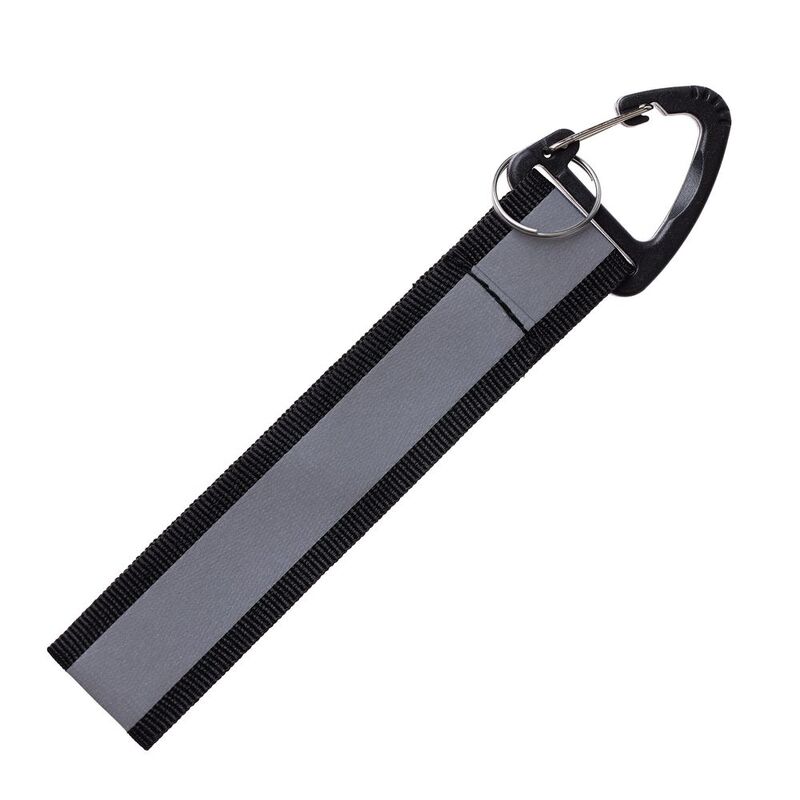 Светоотражающий брелок Flashline, серый с черным арт.15458.10