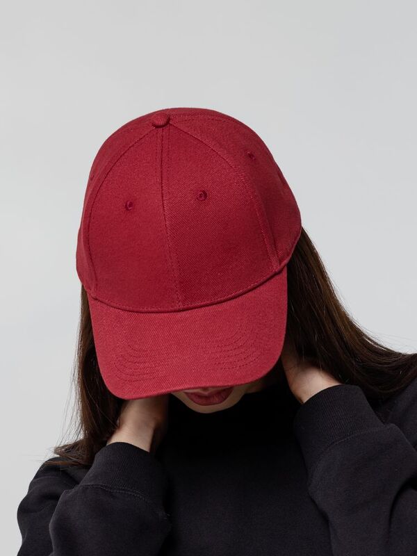 Бейсболка Hillside, бордовая арт.16204.55