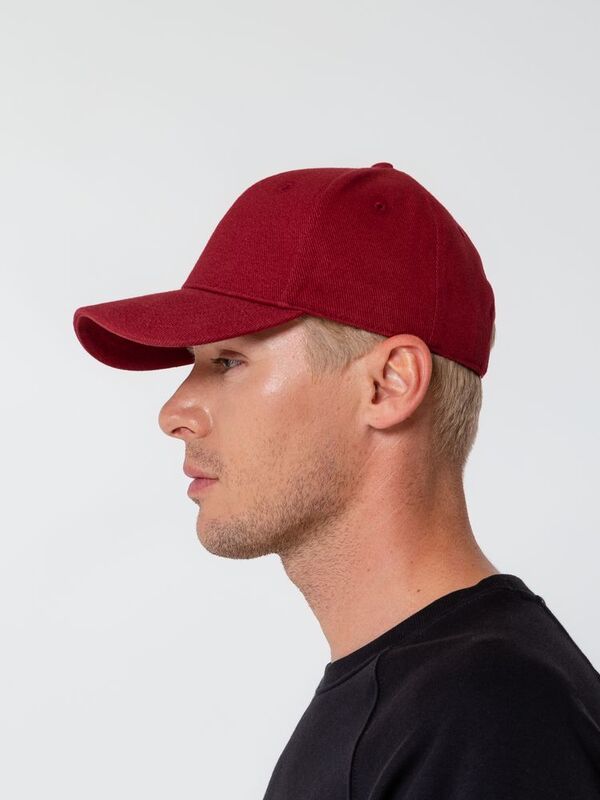 Бейсболка Hillside, бордовая арт.16204.55