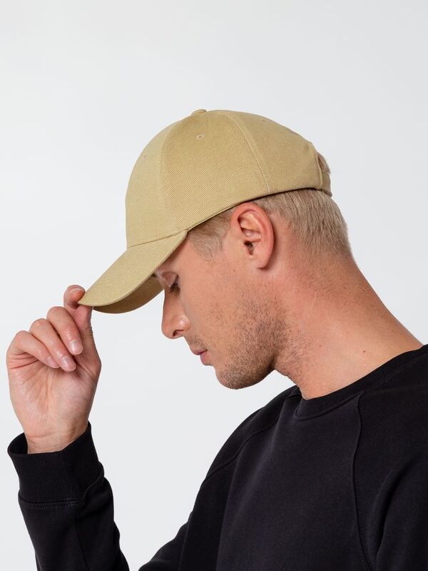 Бейсболка Hillside, бежевая арт.16204.10