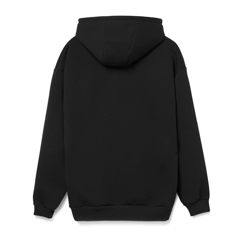 Худи унисекс оверсайз Full Swing, черное арт.15541.30