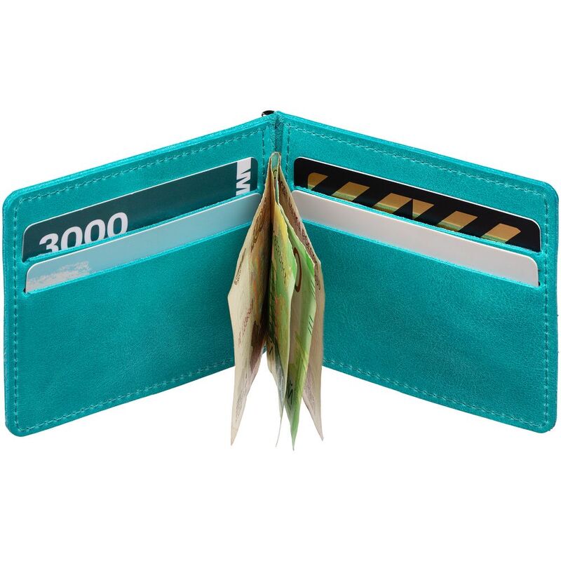 Зажим для купюр Apache, бирюзовый арт.3436.49