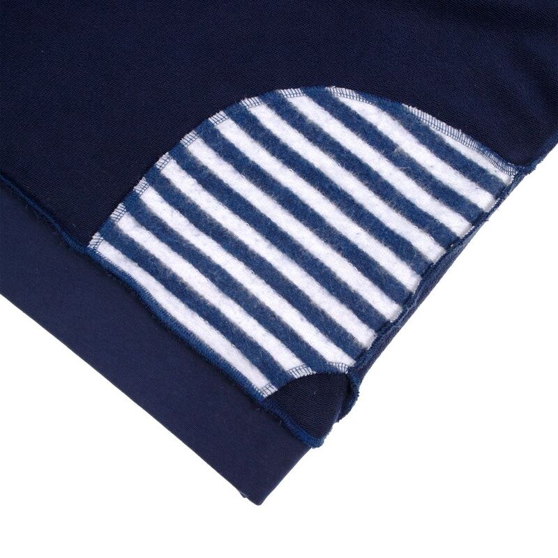 Худи унисекс оверсайз Seamark, темно-синее арт.15716.44