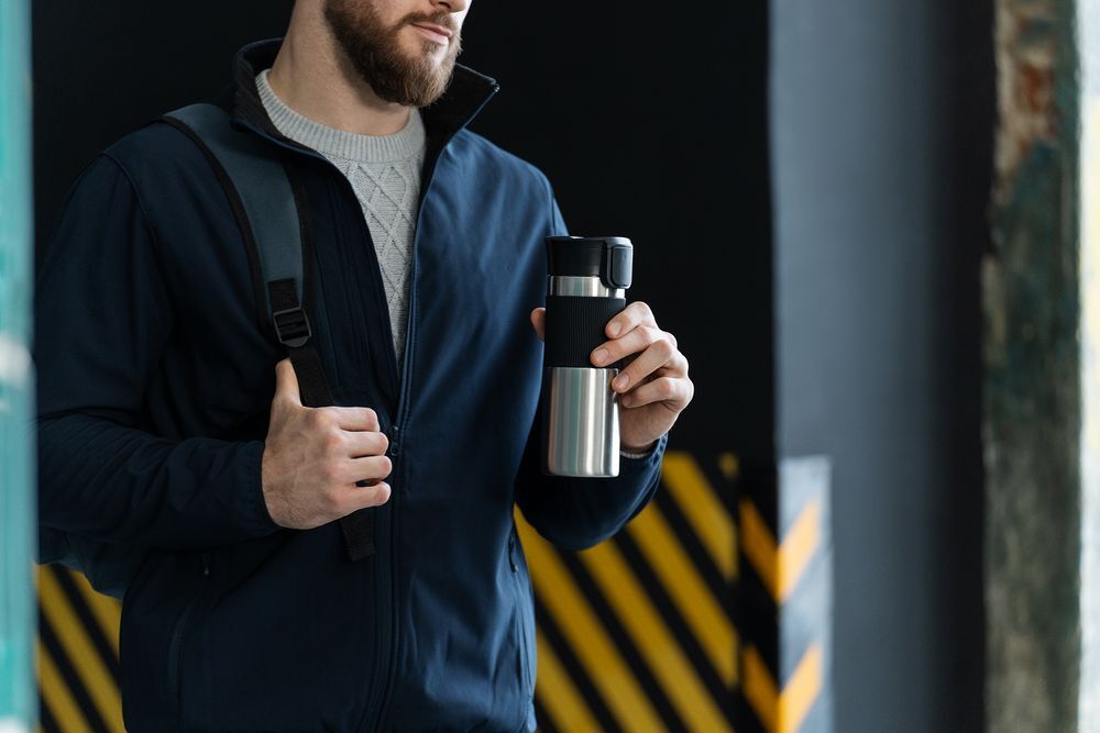 Термостакан Tralee XL, серебристый арт.15425.10