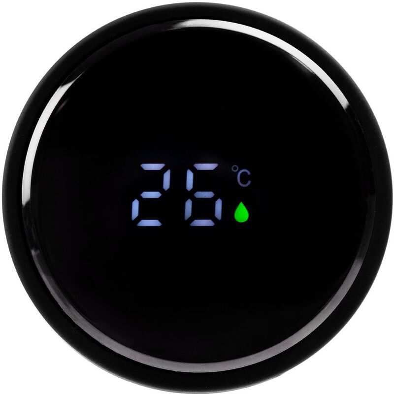 Смарт-бутылка с заменяемой батарейкой Long Therm Soft Touch, черная арт.15717.30