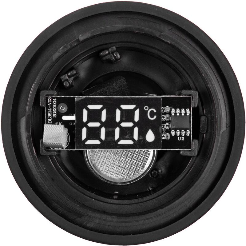 Смарт-бутылка с заменяемой батарейкой Long Therm Soft Touch, черная арт.15717.30